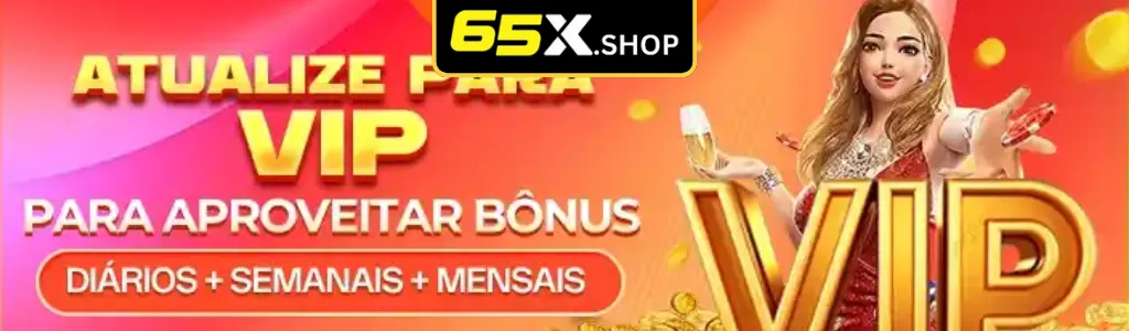 Jogador aproveitando bônus VIP no 65X cassino