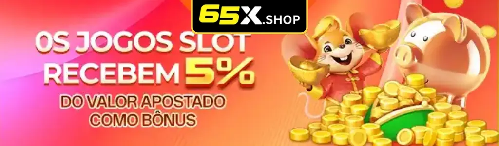 Jogos de slot recebem 5% de bônus no 65X cassino