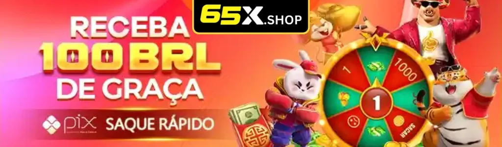 Receba 100BRL grátis no 65X cassino
